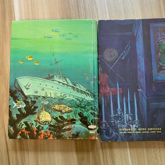 Vintage Lot Hitchcock Three Investigators Mystery of Green Ghost 1975 Power Boys - Picture 3 of 5